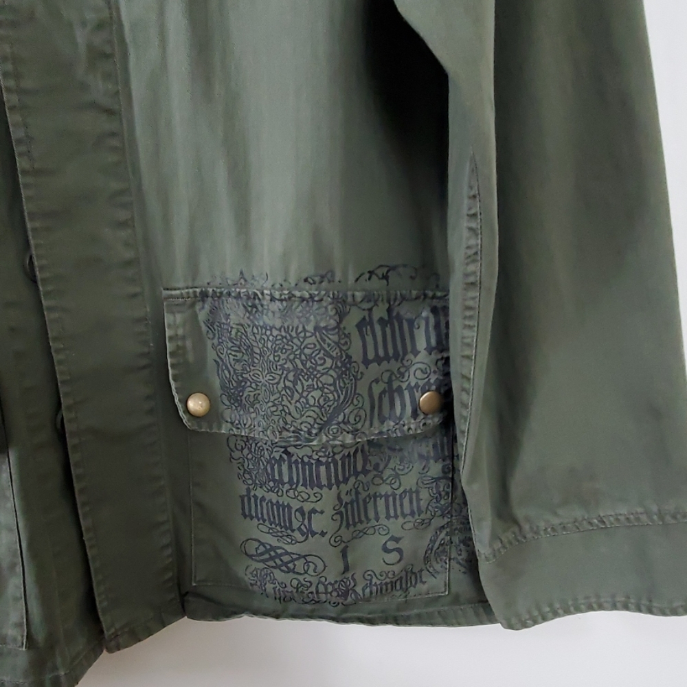 Machine Green Graphic Design Jacket M - Picture 2 of 8